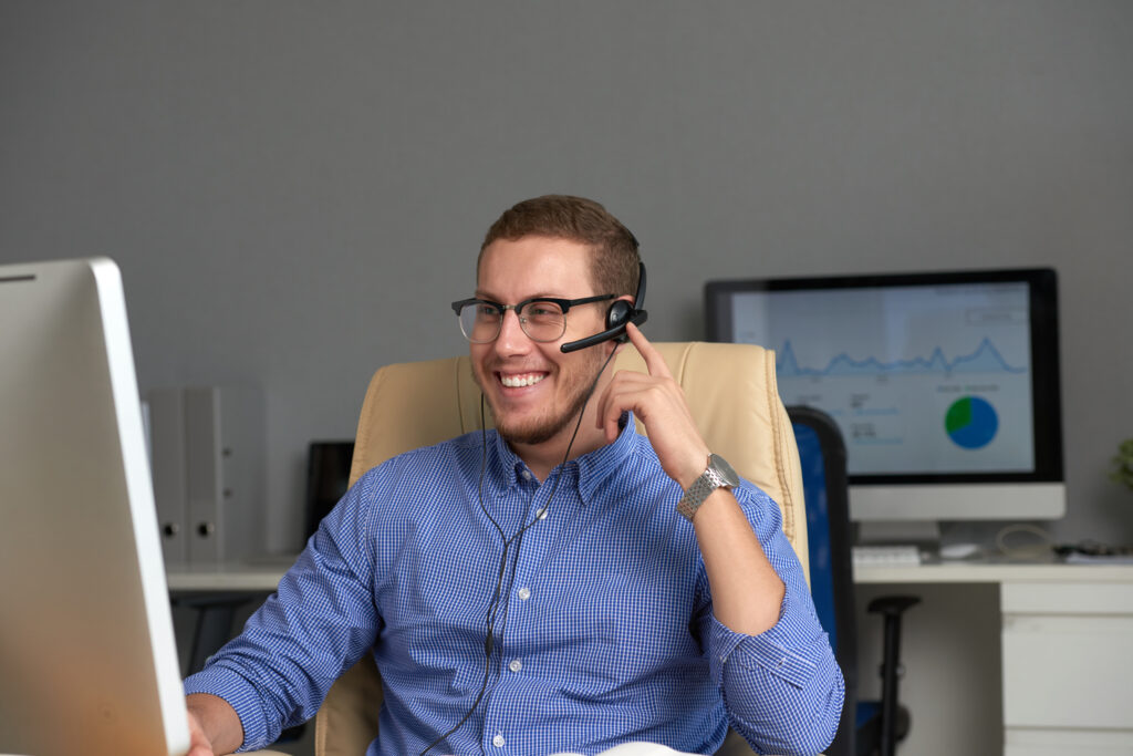 CRM software dashboard for managing customer relationships and sales