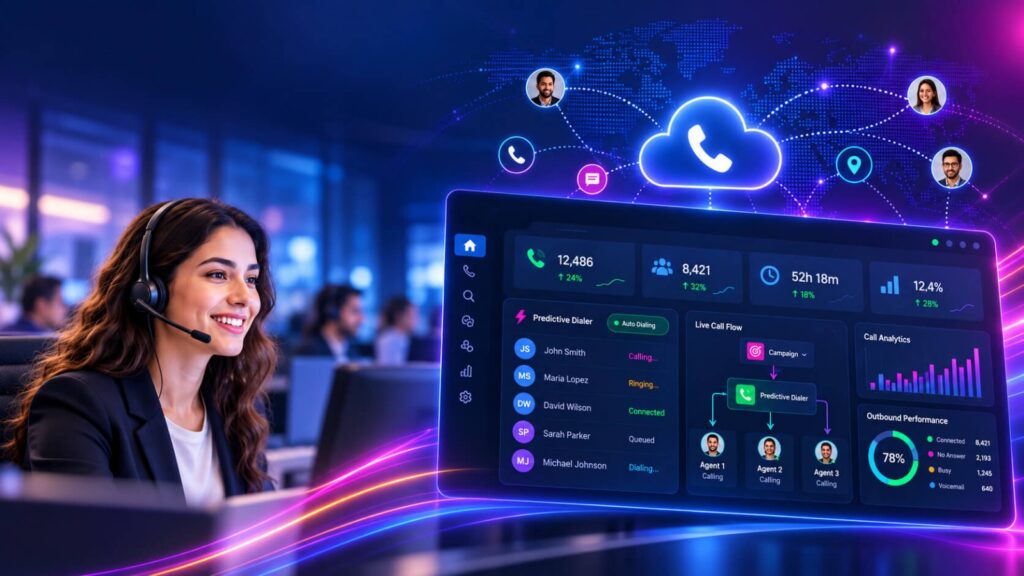 predictive dialler and cloud phone systems for business communication