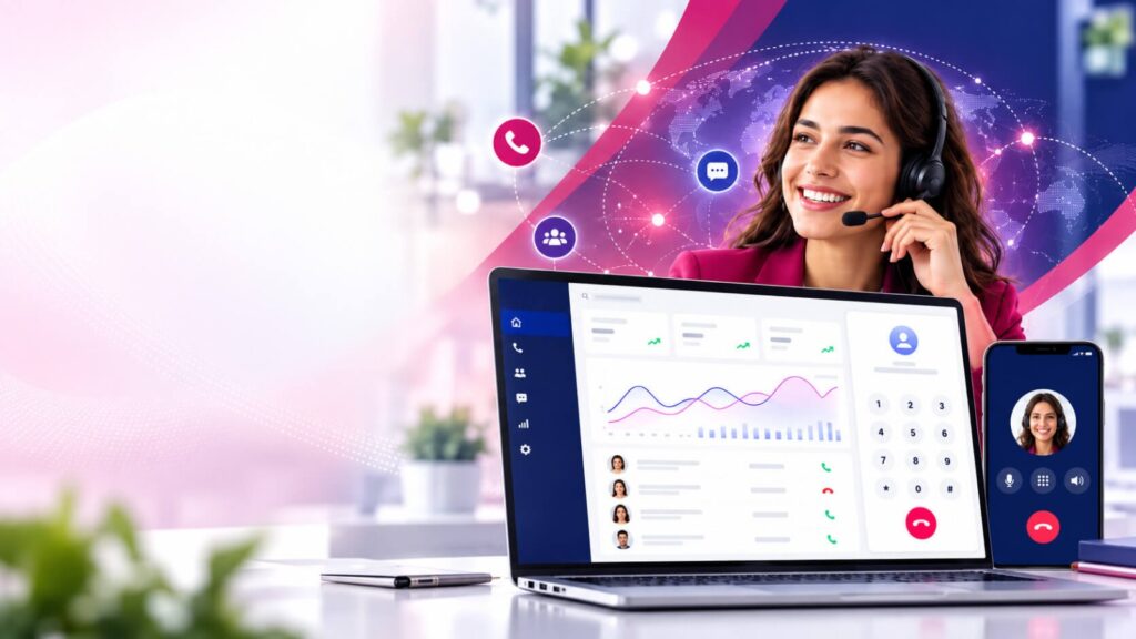 Dialer for call center software for automated outbound calling